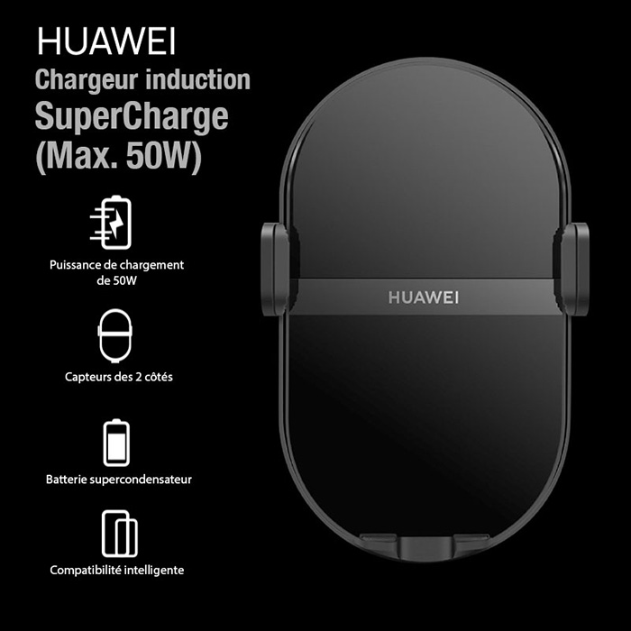 Chargeur Induction Pour Voiture HUAWEI SuperCharge 50W