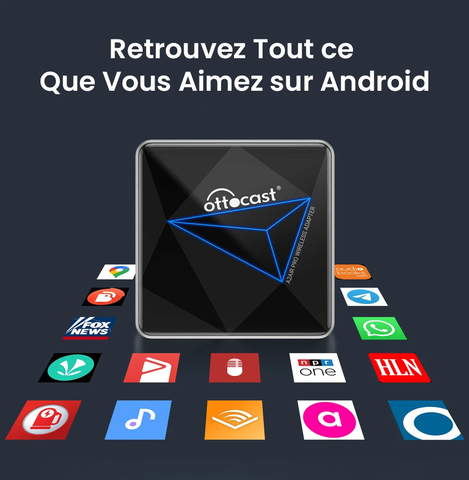 Adaptateur Sans Fil ANDROID Auto OTTOCAST A2Air Pro