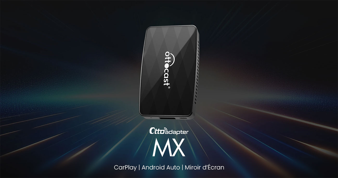 Adaptateur Sans Fil OTTOCAST MX Compatible CarPlay & Android Auto & AirPlay