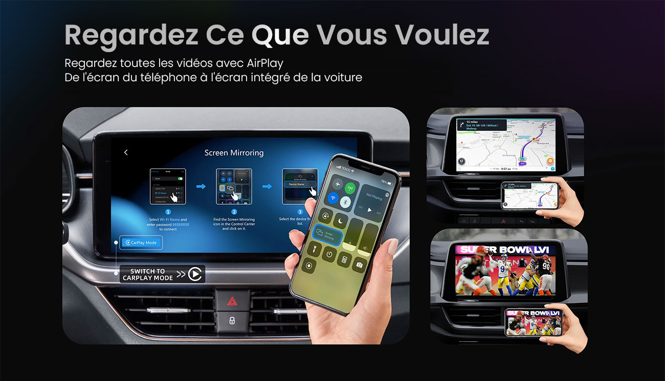 Adaptateur Sans Fil OTTOCAST MX Compatible CarPlay & Android Auto & AirPlay