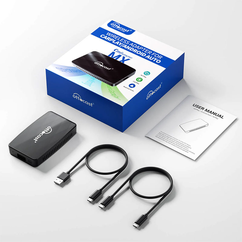 Adaptateur Sans Fil OTTOCAST MX Compatible CarPlay & Android Auto & AirPlay