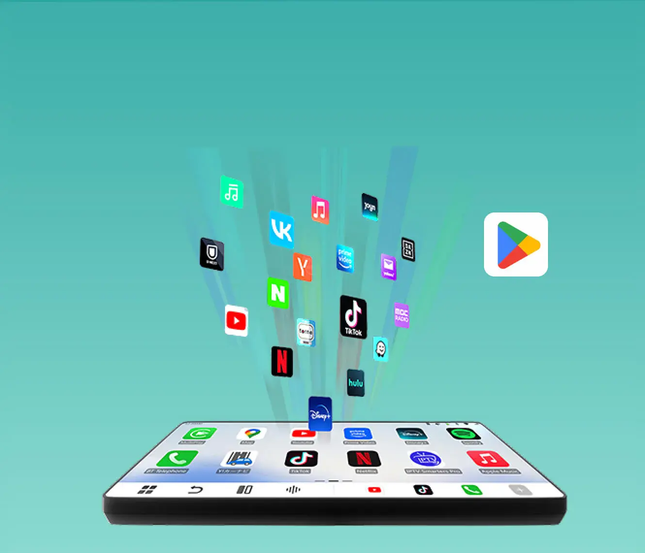 Toutes vos applications sur l'écran de la voiture avec Ottocast P3 Pro