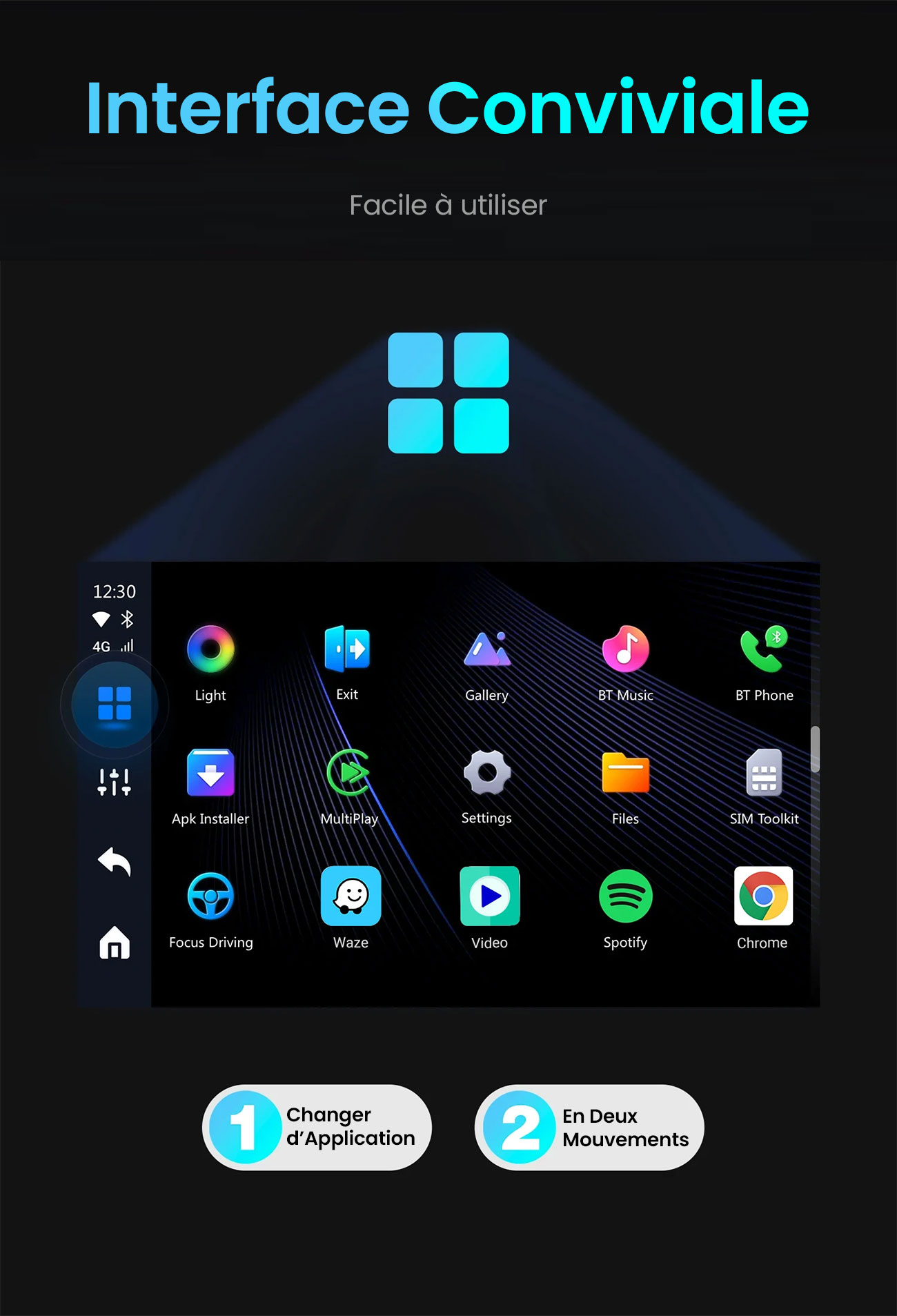 Adaptateur Sans Fil OTTOCAST P3 Compatible CarPlay & Android Auto