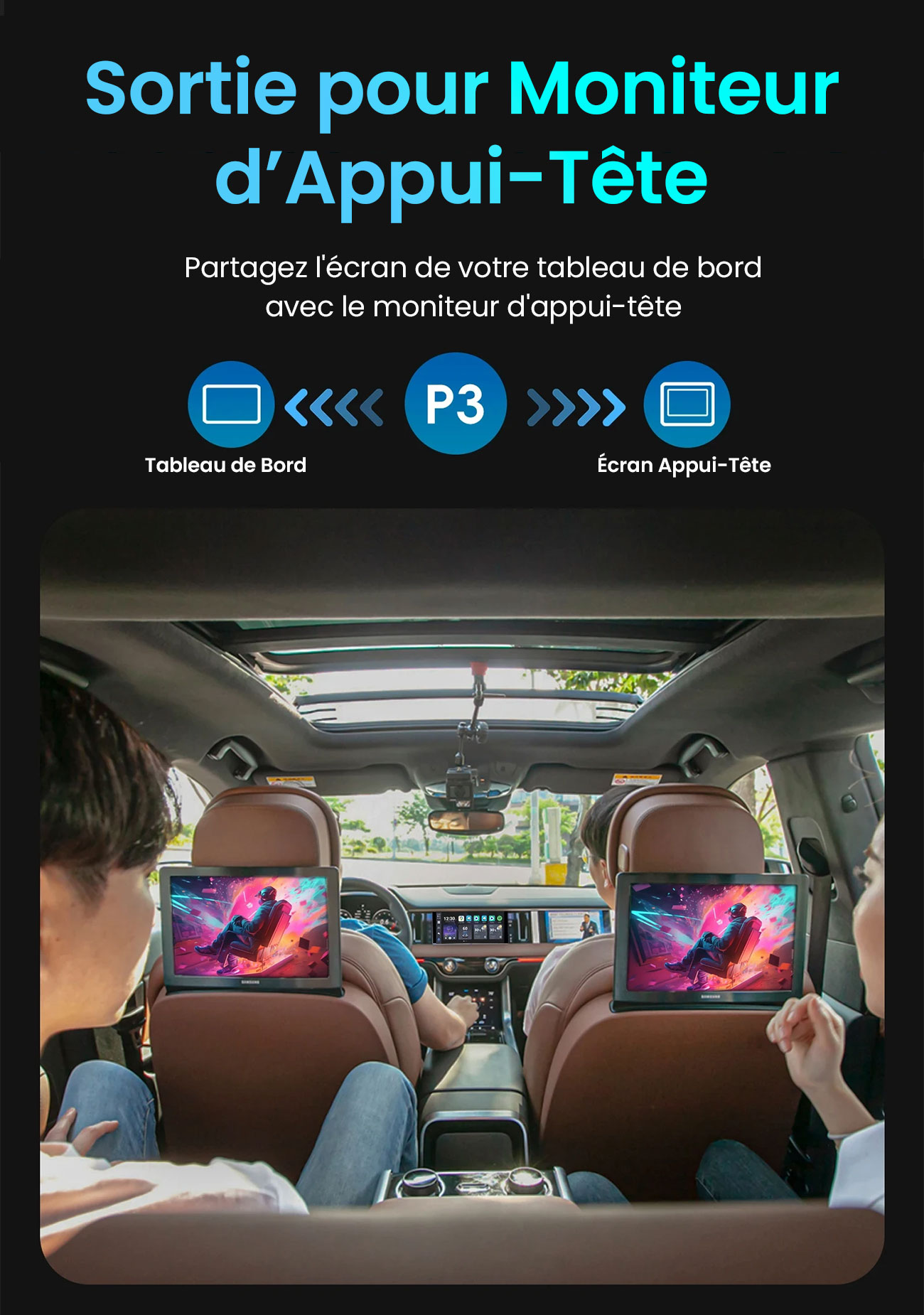 Adaptateur Sans Fil OTTOCAST P3 Compatible CarPlay & Android Auto