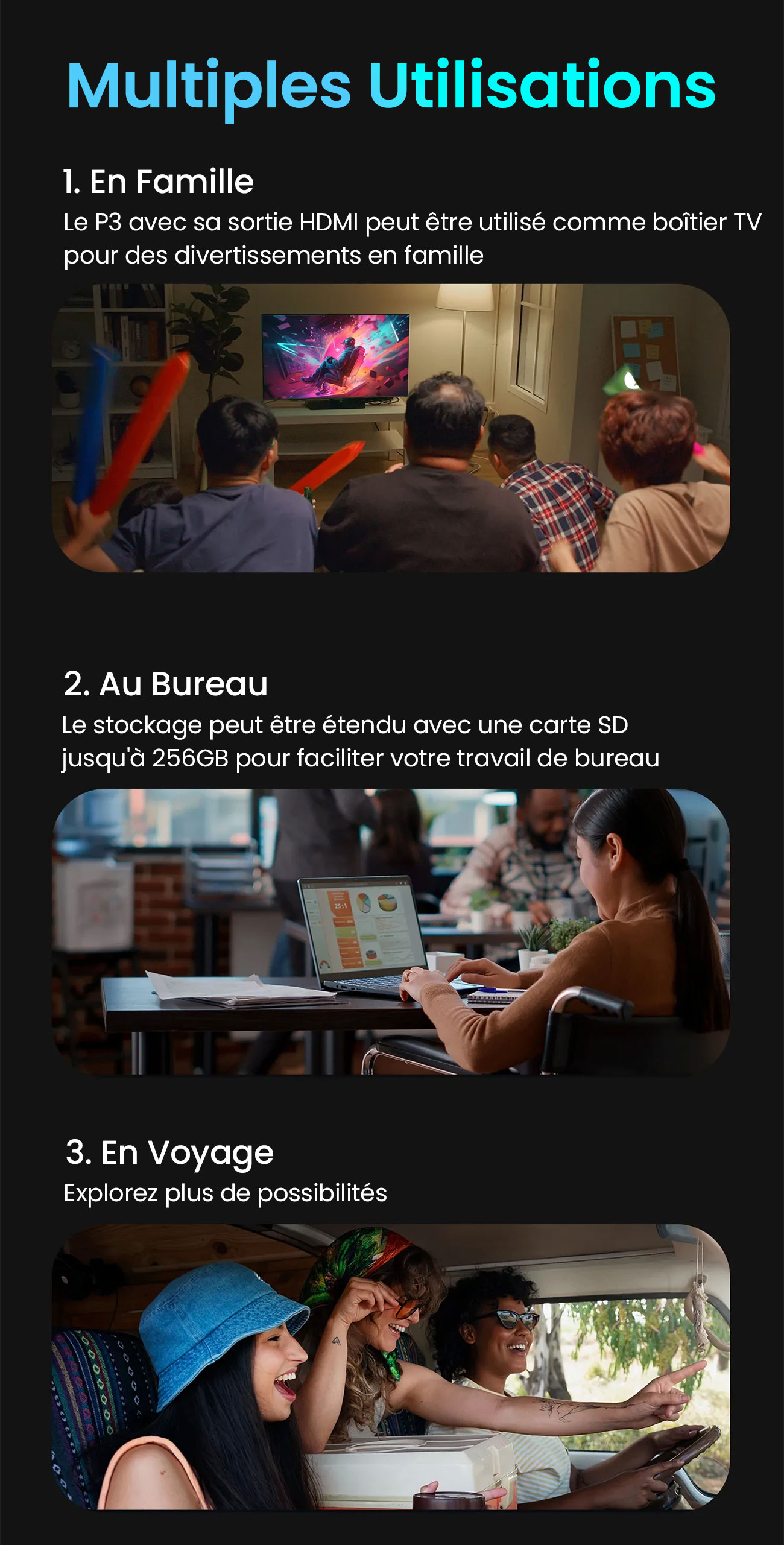 Adaptateur Sans Fil OTTOCAST P3 Compatible CarPlay & Android Auto