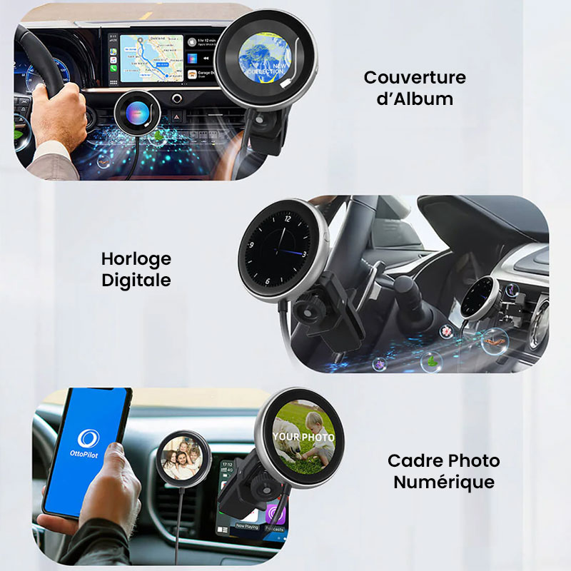 Adaptateur Sans Fil CarPlay OTTOCAST CarPlayClip pour iPhone