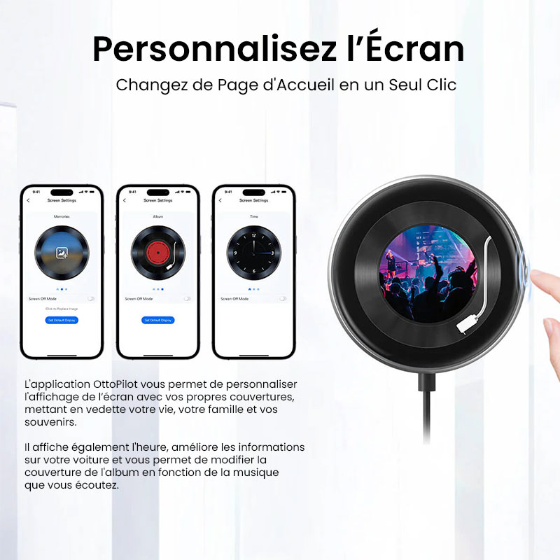 Adaptateur Sans Fil CarPlay OTTOCAST CarPlayClip pour iPhone