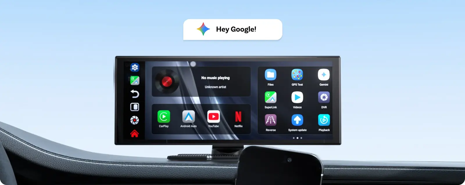 Écran Voiture OTTOCAST ScreenFlow 11,4' - CarPlay/Android Auto/Android 13