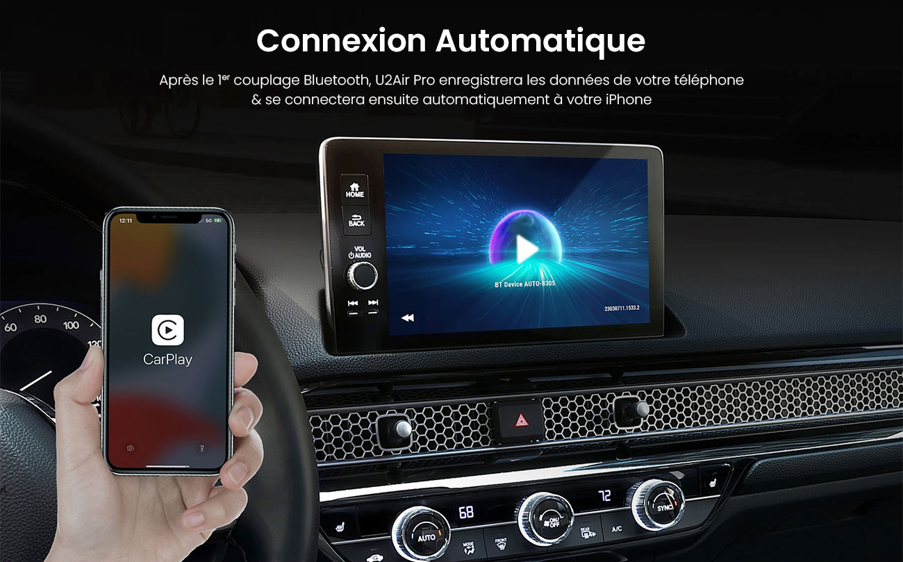 Adaptateur Sans Fil CARPLAY OTTOCAST U2Air Pro Pour IPhone