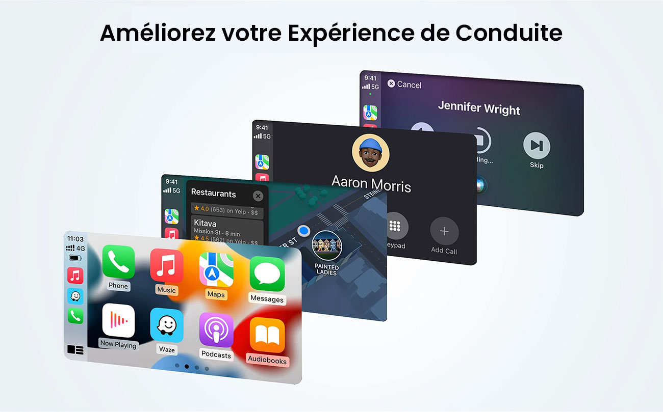 Adaptateur Sans Fil CARPLAY OTTOCAST U2Air Pro Pour IPhone