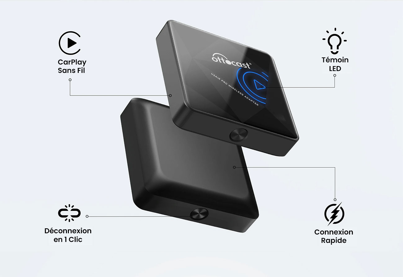 Adaptateur Sans Fil CARPLAY OTTOCAST U2Air Pro Pour IPhone