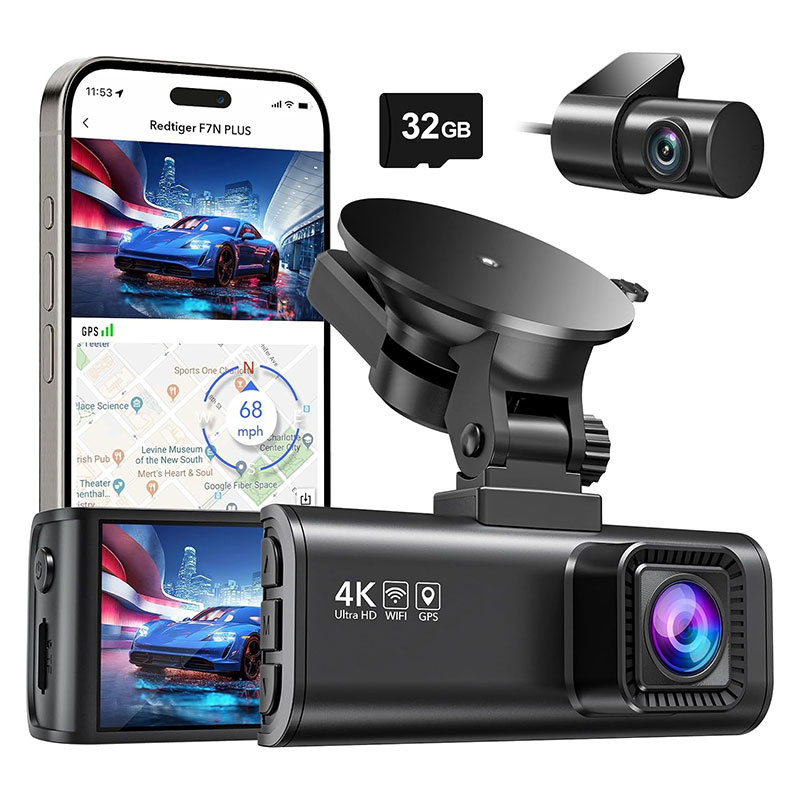 Caméra Dashcam REDTIGER F7NP - Écran 3,18'