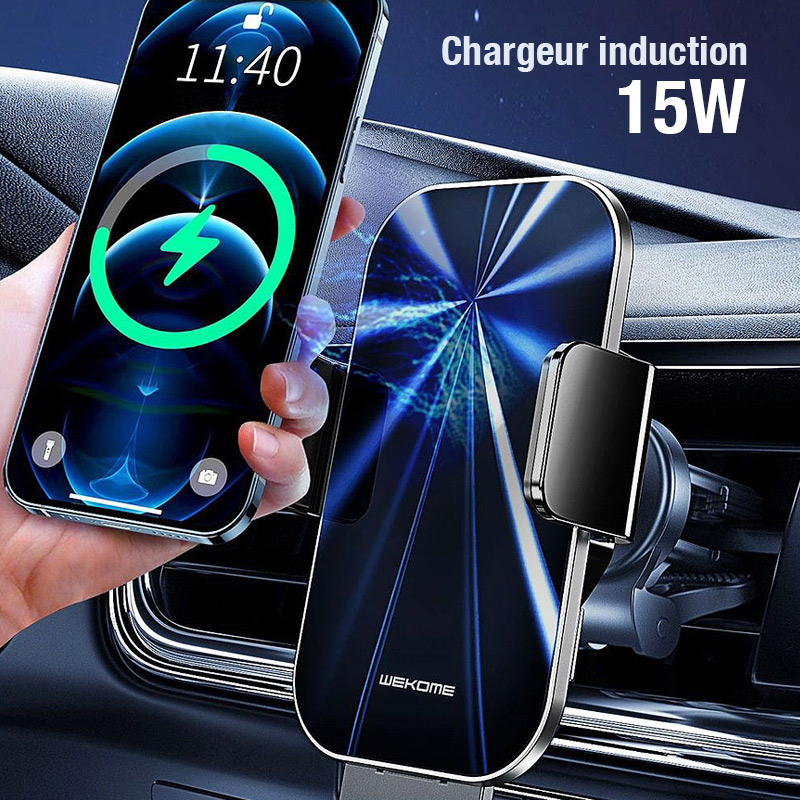 Support Pour Voiture WEKOME K-Captain Series Avec Charge Induction 15W