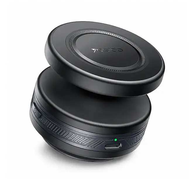 Support voiture magnétique Yesido C224 à ventouse électrique avec base rotative 360 degrés