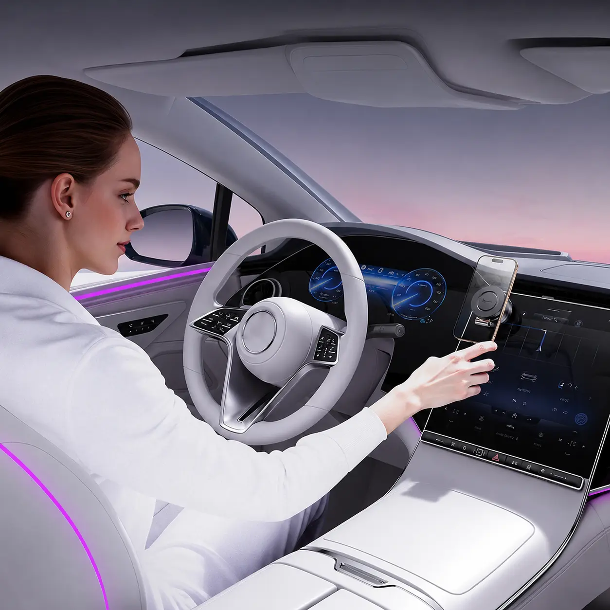 Utilisation du support magnétique Yesido C225 dans une voiture