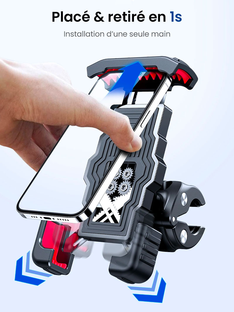 Support Pour Vélo/Moto JOYROOM One Push - Compatible Smartphones De 4,7 À 7'