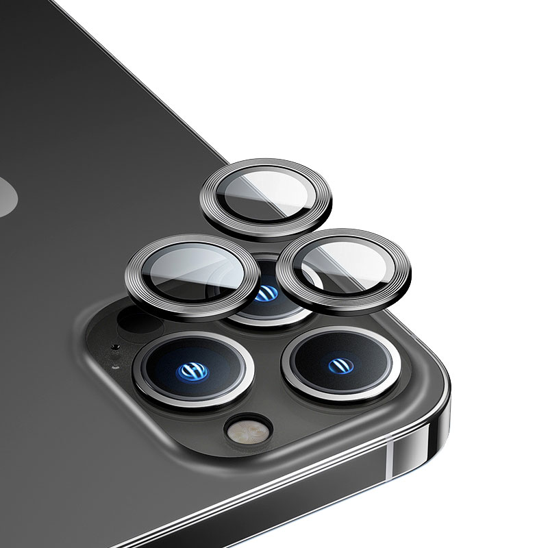 Protection Caméra BENKS Ultra Shield en Verre Trempé 9H & Cerclage Aluminium pour iPhone 14 Pro Max