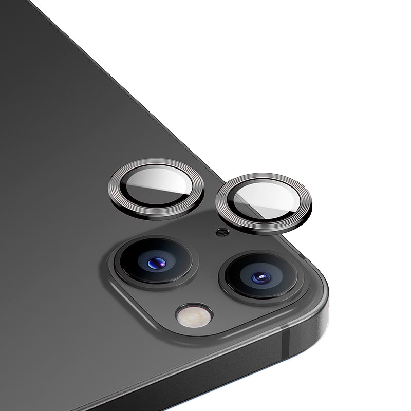 Protection Caméra BENKS Ultra Shield en Verre Trempé 9H & Cerclage Aluminium pour iPhone 14