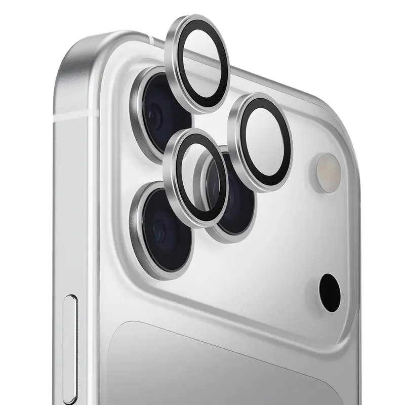 Protection Caméra UNIQ Optix AluGuard pour iPhone 17 Pro & 17 Pro Max - Coloris Gris