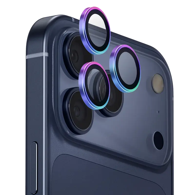 Protection Caméra UNIQ Optix AluGuard pour iPhone 17 Pro & 17 Pro Max - Coloris Multicolore