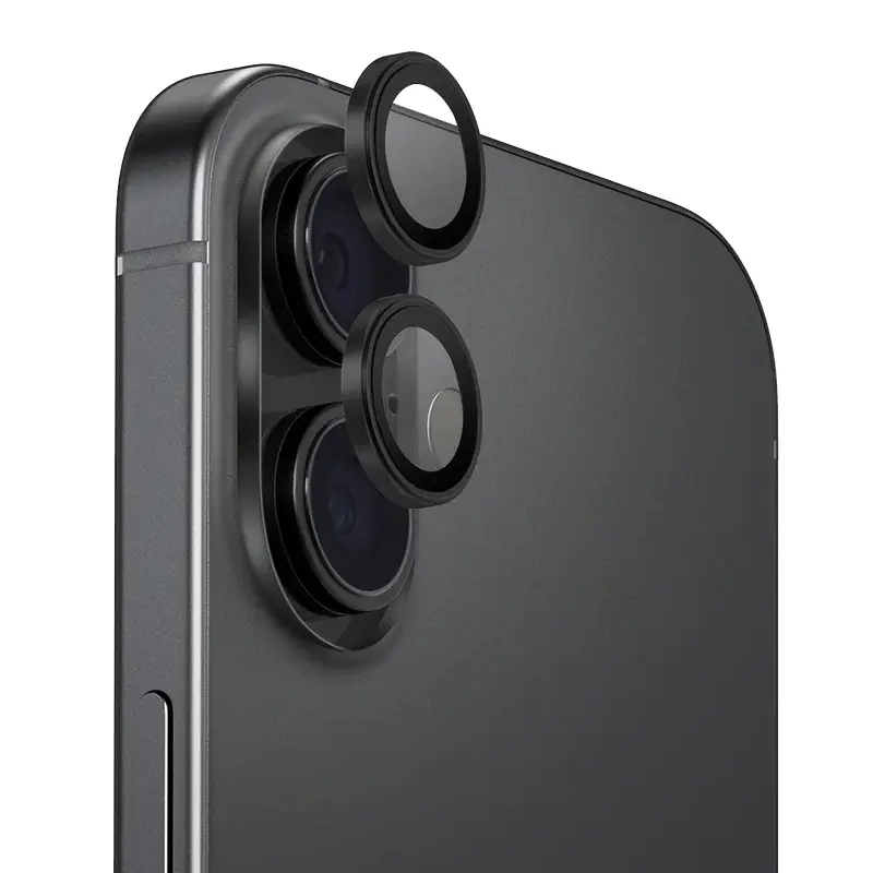 Protection Caméra UNIQ Optix AluGuard pour iPhone 17 - Coloris Noir