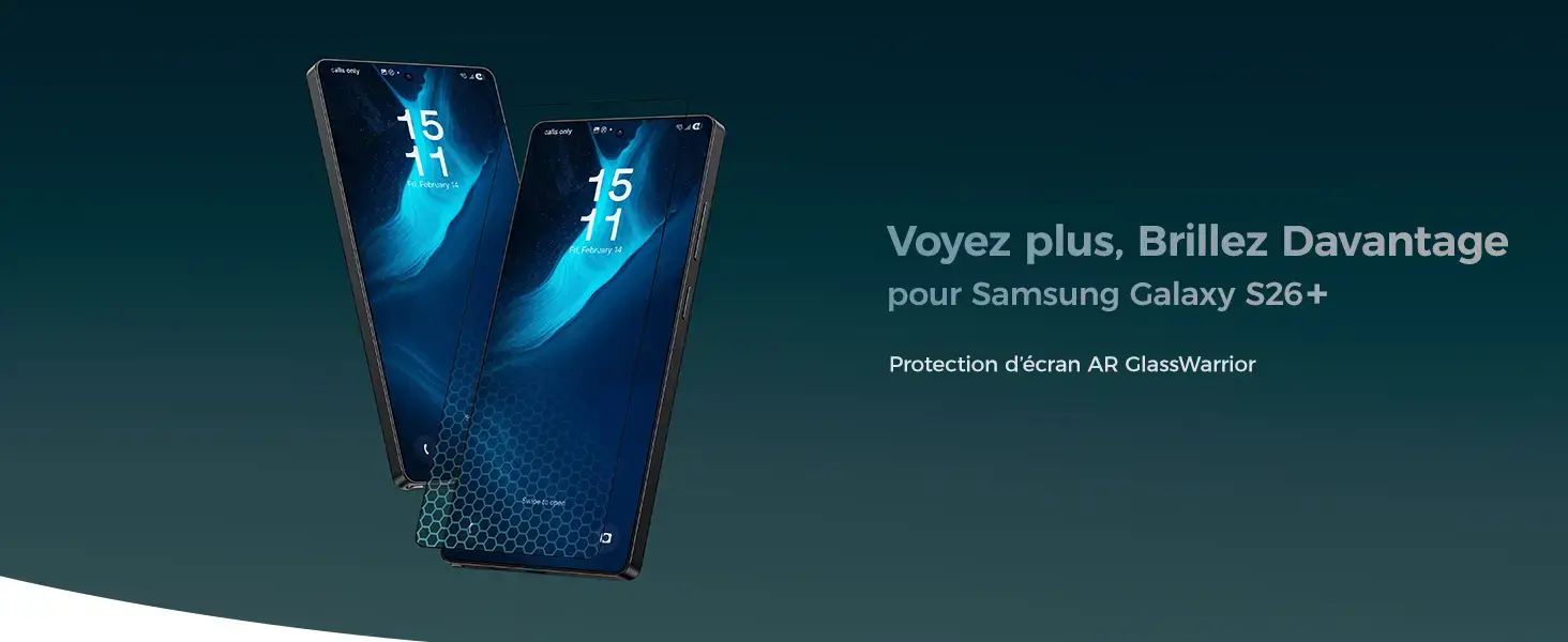 Protection d'Écran En Verre Trempé BENKS GlassWarrior AR pour Samsung Galaxy S26 Plus