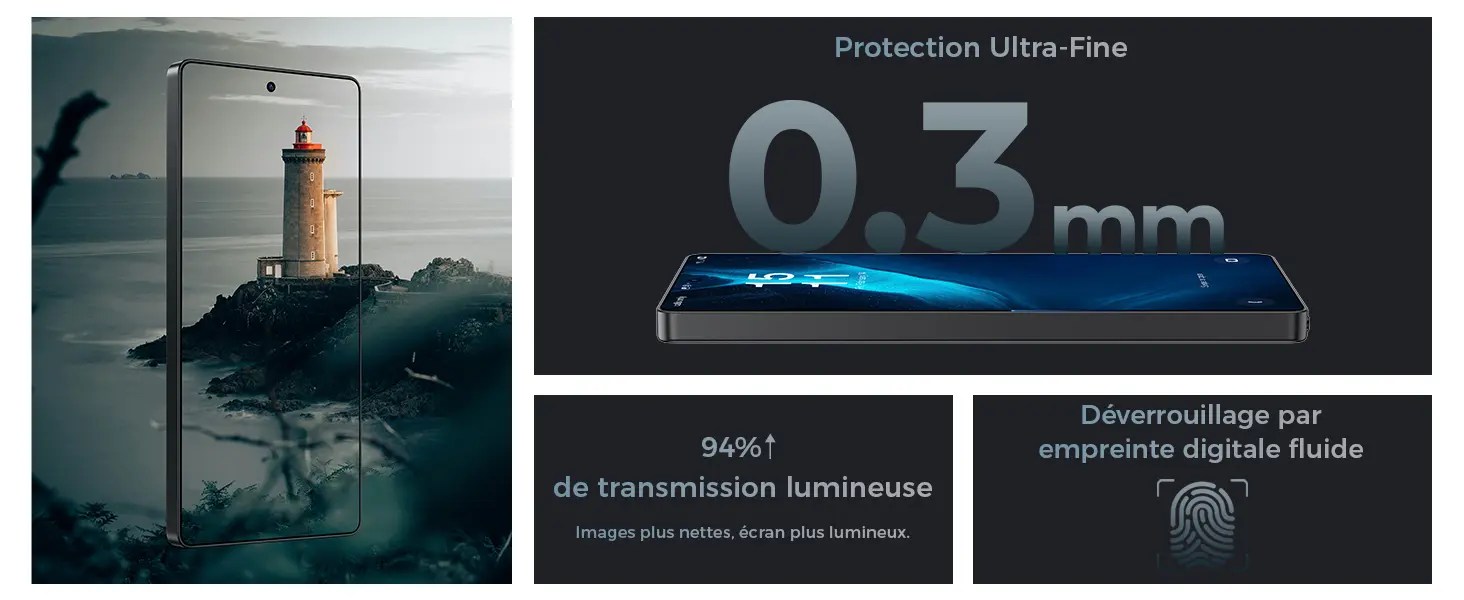 Verre trempé Benks AR Galaxy S26 Plus 0.3 mm compatible capteur empreinte