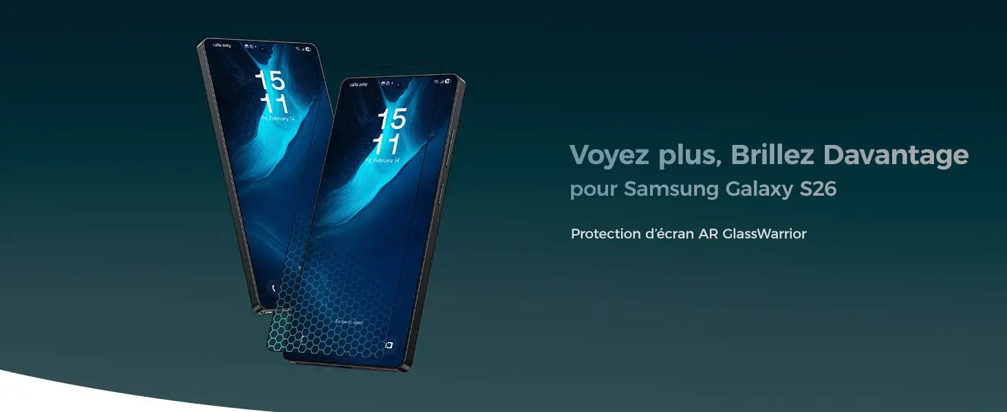 Protection d'Écran En Verre Trempé BENKS GlassWarrior AR pour Samsung Galaxy S26