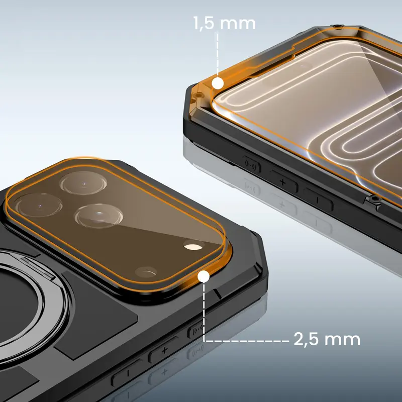 Coque Intégrale R-JUST Alpha Plus pour iPhone 17 Pro Max