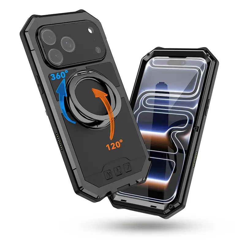 Coque Intégrale R-JUST Alpha Plus pour iPhone 17 Pro Max