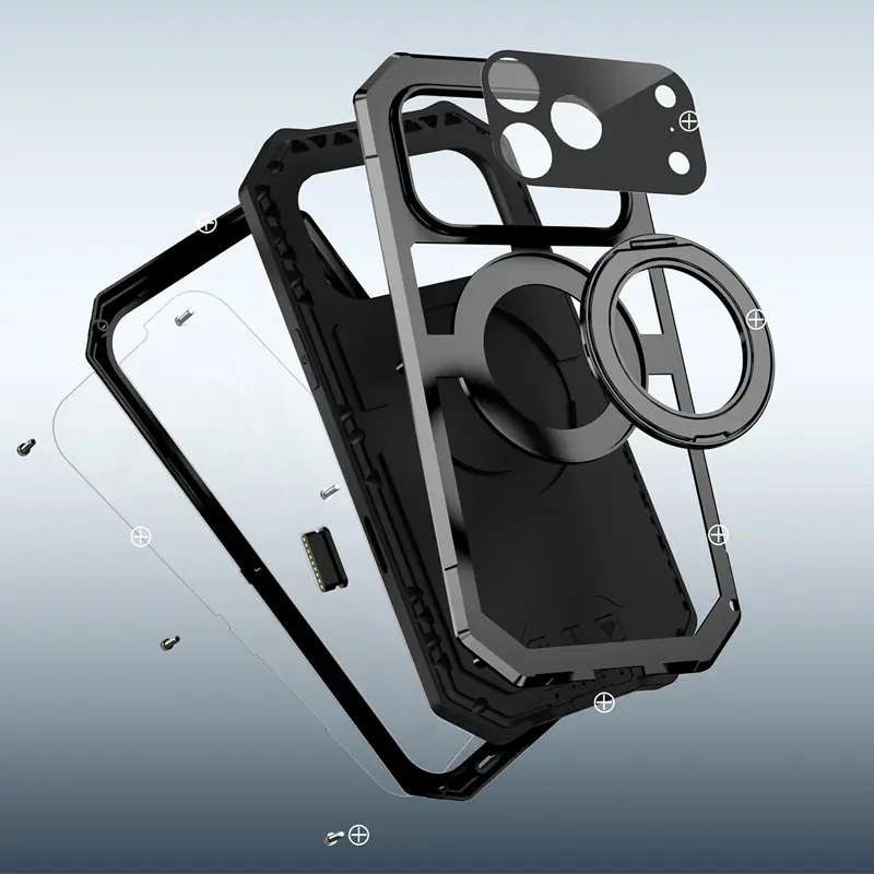 Coque Intégrale R-JUST Alpha Plus pour iPhone 17 Pro Max