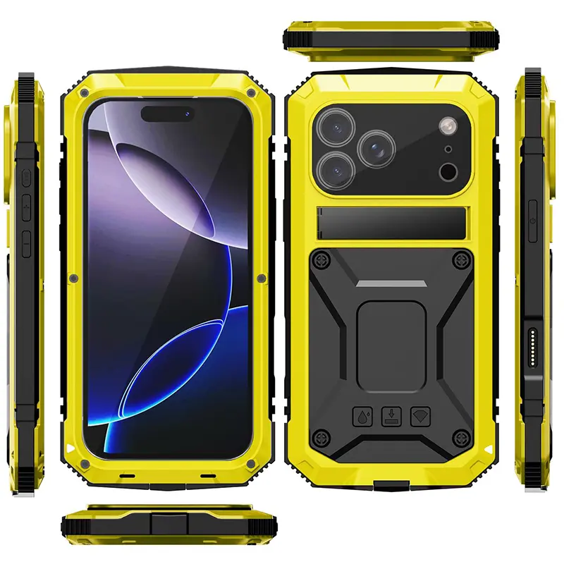Coque Intégrale R-JUST Alphacell Antichoc pour iPhone 17 Pro Coloris Jaune