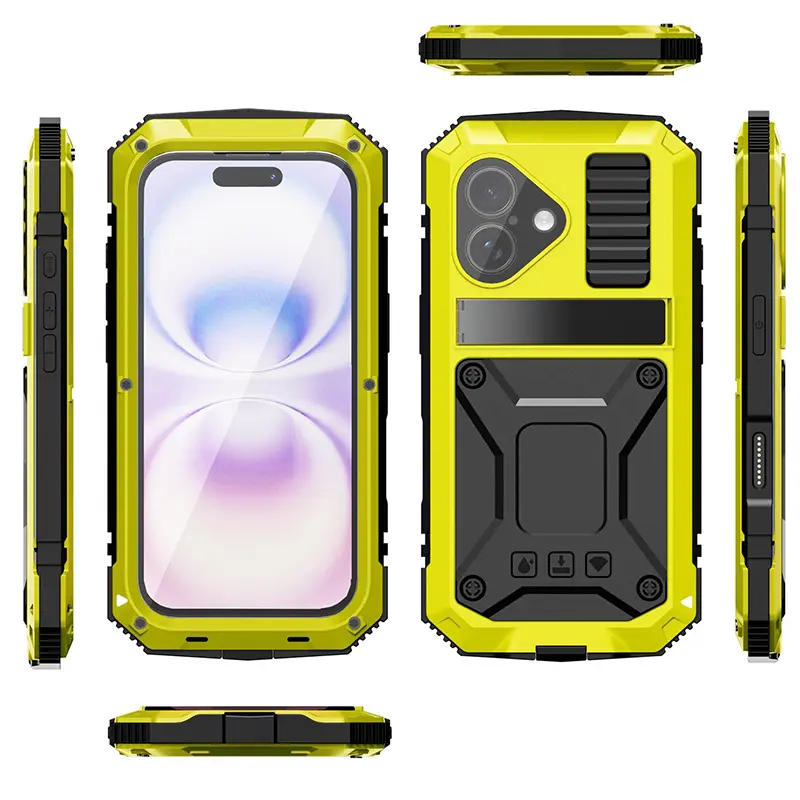 Coque Intégrale R-JUST Alphacell Antichoc pour iPhone 17 Coloris Jaune