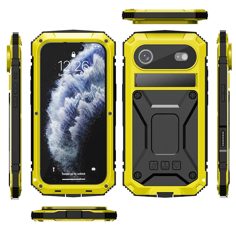 Coque Intégrale R-JUST Alphacell Antichoc pour iPhone Air Coloris Jaune