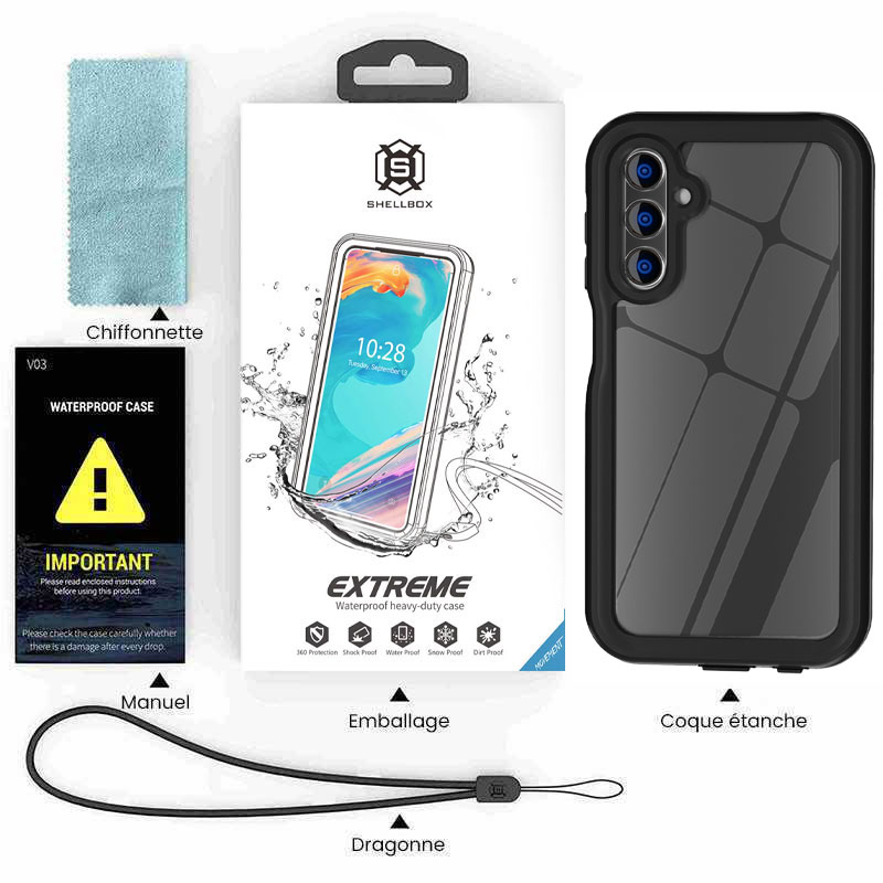 Coque Étanche Antichoc REDPEPPER Certifiée IP68 pour Galaxy A15 4G/5G