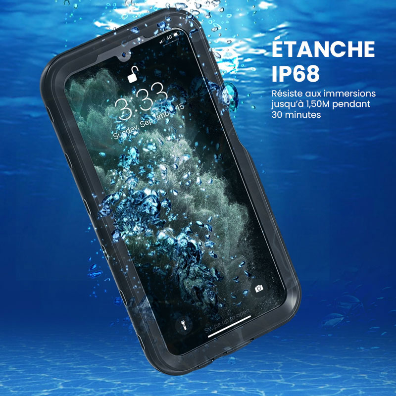 Coque Étanche Antichoc REDPEPPER Certifiée IP68 pour Galaxy A16 4G/5G