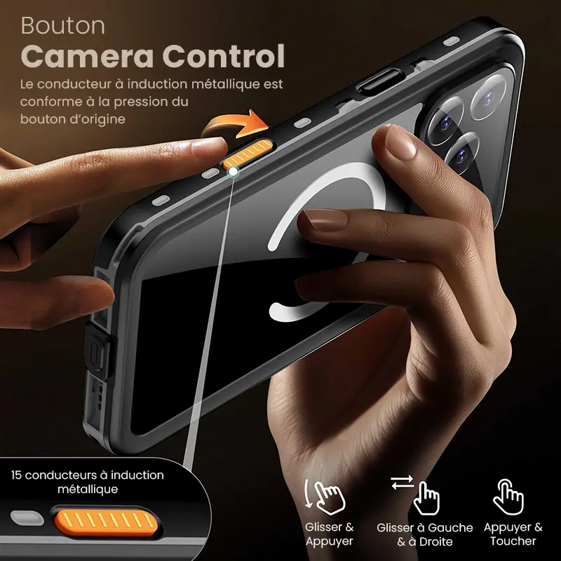 Coque Étanche Antichoc REDPEPPER Compatible MagSafe pour iPhone 17 Pro
