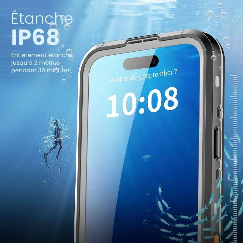 Coque Étanche Antichoc REDPEPPER Compatible MagSafe pour iPhone 17 Pro