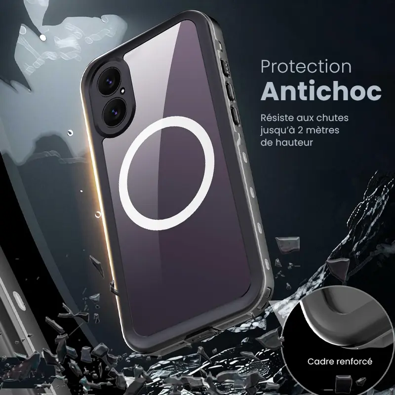 Coque Étanche Antichoc REDPEPPER Compatible MagSafe pour iPhone 17