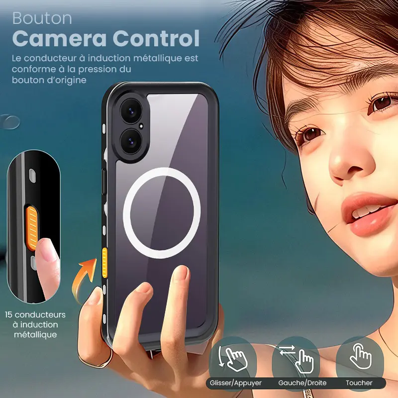 Coque Étanche Antichoc REDPEPPER Compatible MagSafe pour iPhone 17