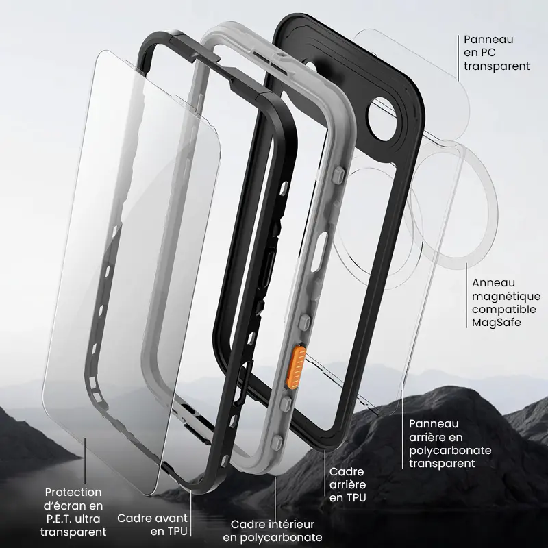 Coque Étanche Antichoc REDPEPPER Compatible MagSafe pour iPhone Air