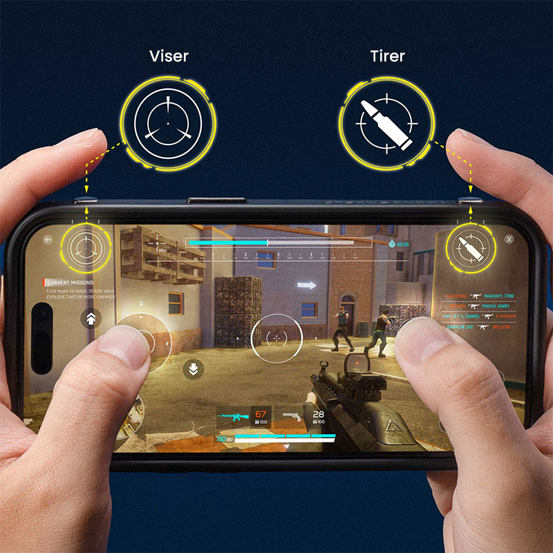 Pack Gaming RHINOSHIELD RhinoBuff pour iPhone 14 Pro Max