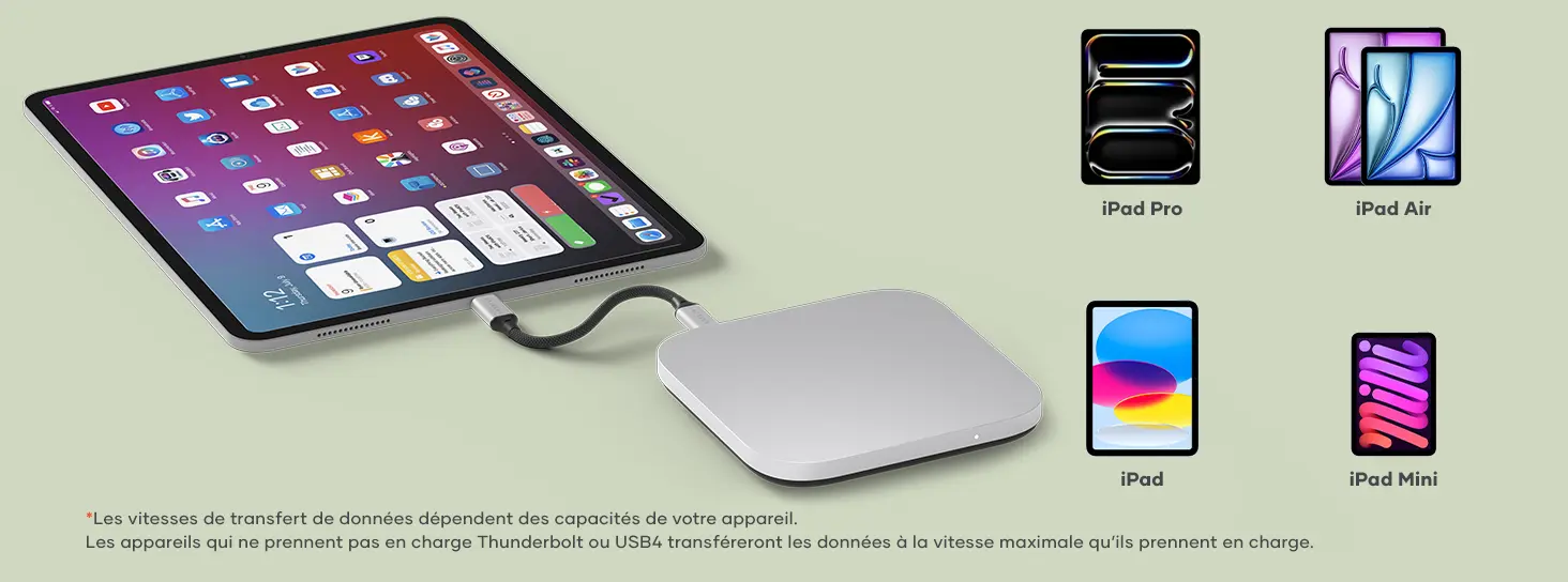 Boîtier SSD NVMe USB4 SATECHI avec Emplacement M.2 NVMe