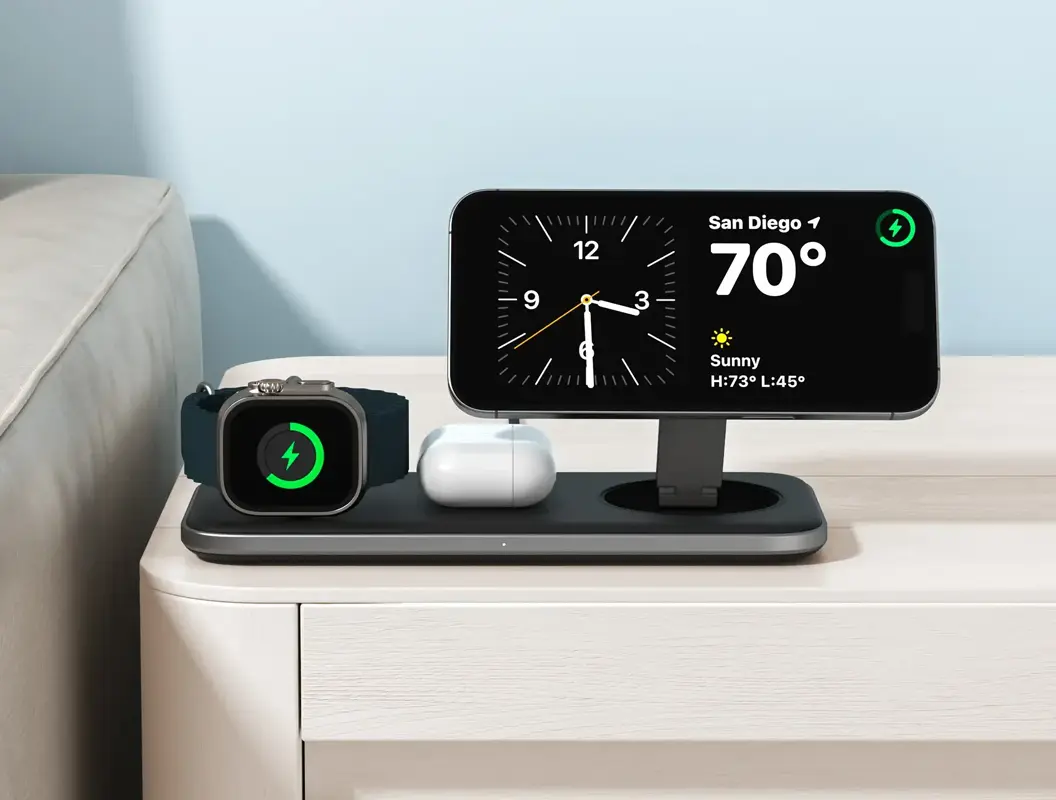 Station Induction SATECHI Qi2 Trio Wireless Charging Pad