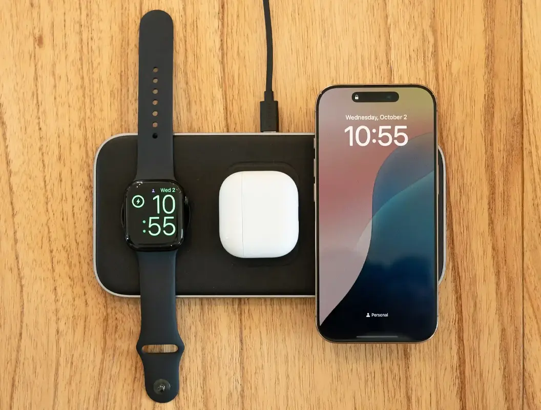 Station Induction SATECHI Qi2 Trio Wireless Charging Pad