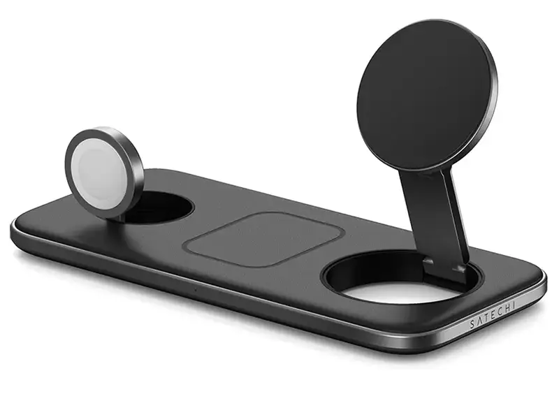Station Induction SATECHI Qi2 Trio Wireless Charging Pad