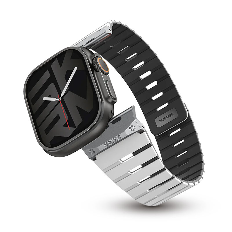 Bracelet Silicone SKINARMA Gemini pour Apple Watch 49/46/45/44 mm