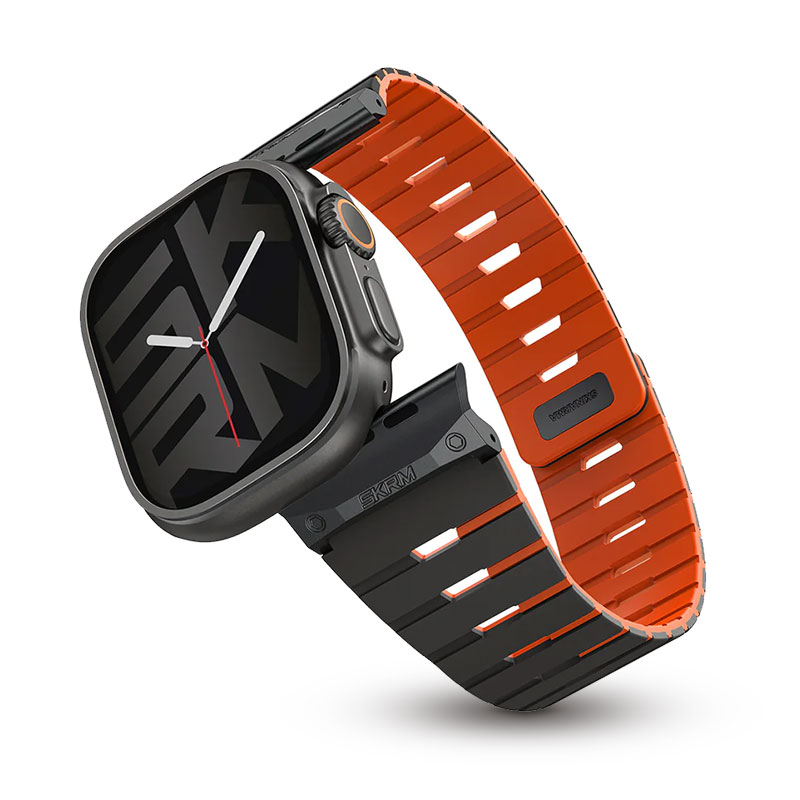 Bracelet Silicone SKINARMA Gemini pour Apple Watch 49/46/45/44 mm