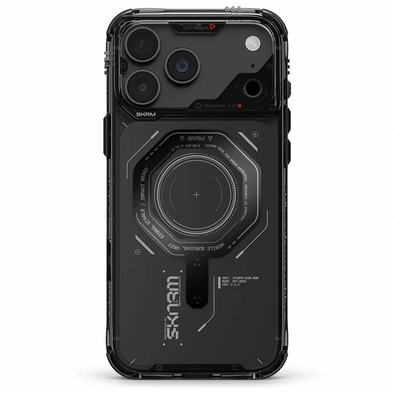 Coque SKINARMA Magma Mag-Charge Noire pour iPhone 18 Pro / iPhone 17 Pro