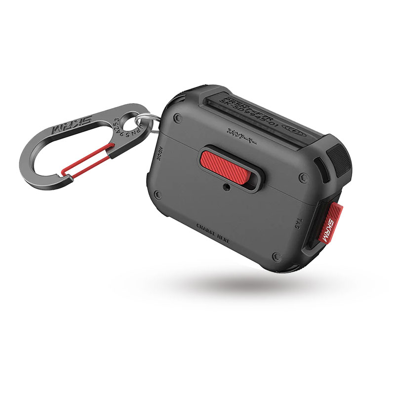 Étui SKINARMA Mecha avec Mousqueton Métal pour AirPods Pro 2